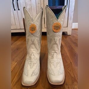 Corral Ivory Embroidered Western Boots